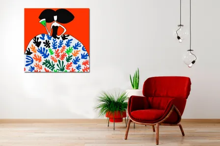 Quadro Pintura da menina