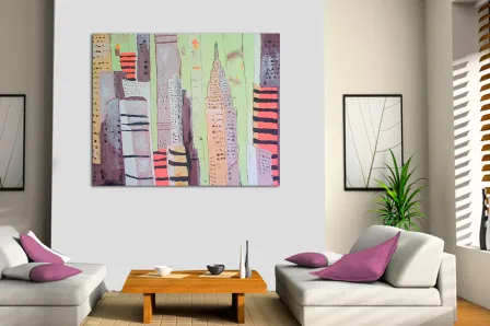 Quadro Traços de pintura de Nova York