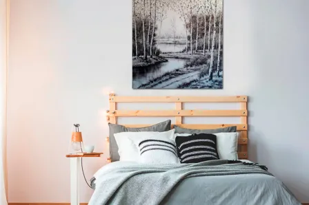 Pintura de paisagem melancólica