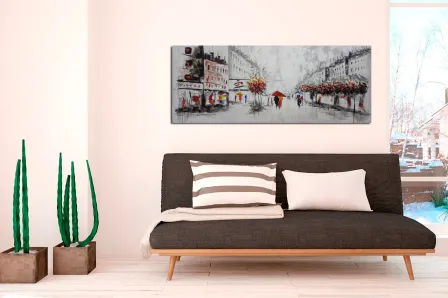 Pintura de paisagem urbana de Paris