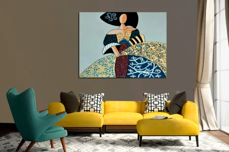 Moldura de elegância menina