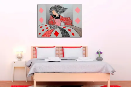 Menina de mesa jogando cartas