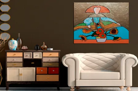 Pintura de menina Van Gogh