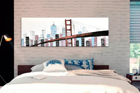 Pintura de pontes em Nova York