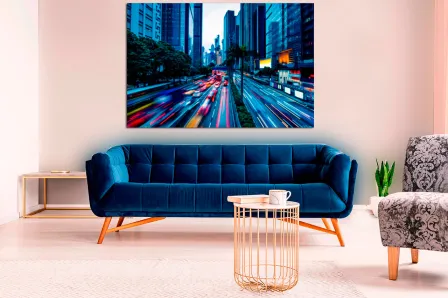 Pintura moderna da cidade
