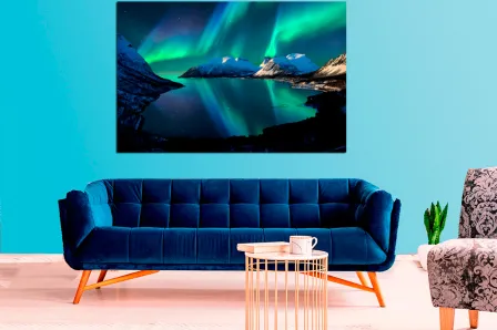 Pintura das luzes do norte