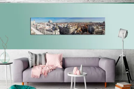 Vista panorâmica da pintura de Madrid