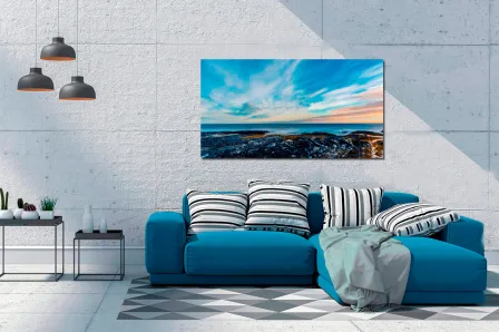 Pintura de mar calmo