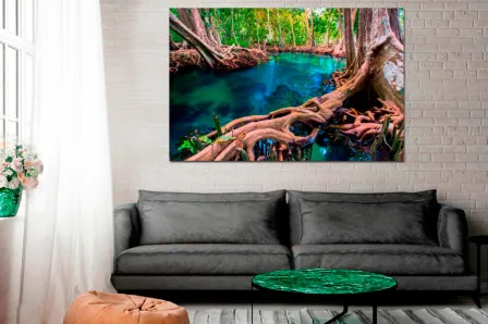 Pintura de paisagens de natureza selvagem