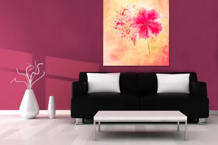 Pintura moderna de flores