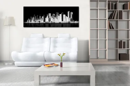 Pintura moderna da cidade
