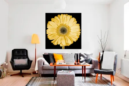 Pintura de flor margarida