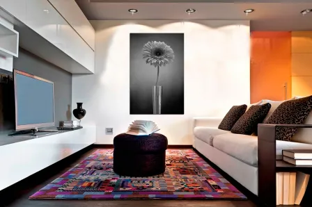 Gerbera pintura em bucaro