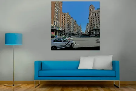 Madrid Gran Via Pintura a cores