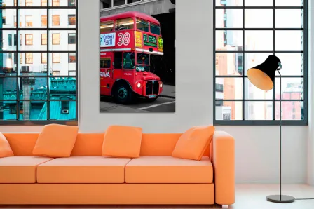 Pintura típica de ônibus londrino