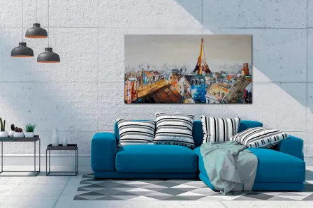 Pintura da cidade de Paris