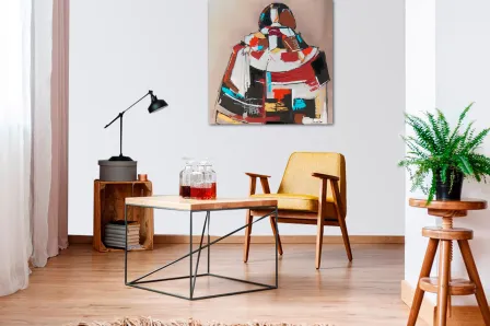 Lenço de pintura da menina