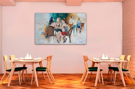 Mesa bebendo café