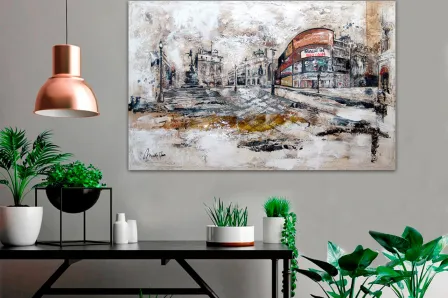 Picadilly Circus pintura de paisagem urbana