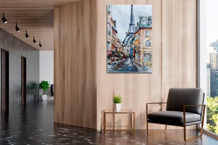 Pintura de rua de paris