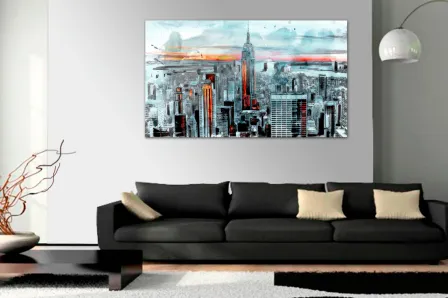Pintura da cidade de Nova York