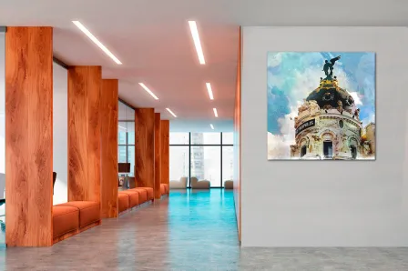 Pintura da cúpula da metrópole