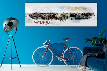 Pintura panorâmica de Madrid