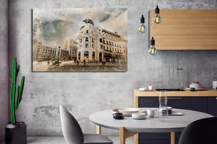 Pintura da Gran Via Madrid
