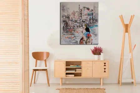 Quadro de bicicleta de Amsterdam