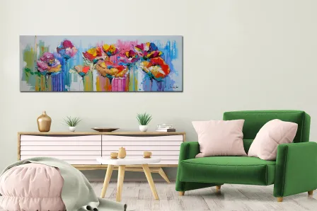 Pintura moderna de flores