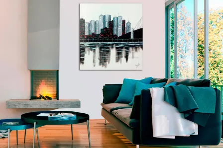 Pintura da baía de Nova York