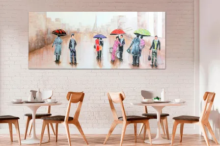 Pintura de passeio pela cidade