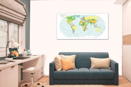Pintura de mapa mundial