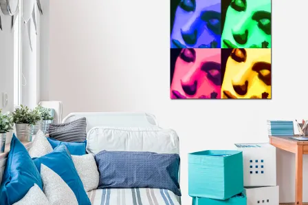 Pintura de cores de arte pop