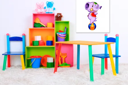 Pintura de elefante infantil