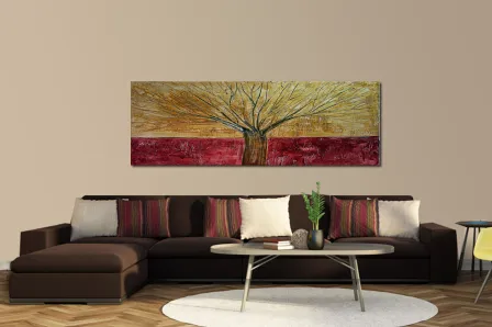Pintura de árvore alongada