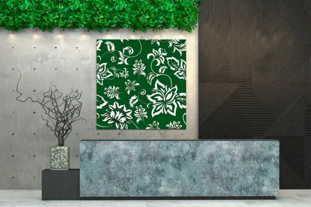 Pintura de filigrana verde