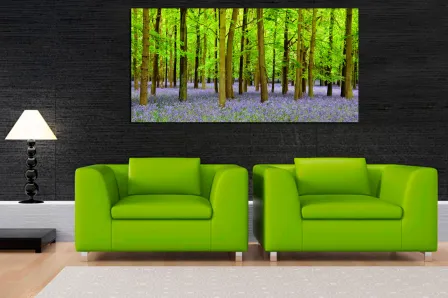 Pintura de paisagem bosque