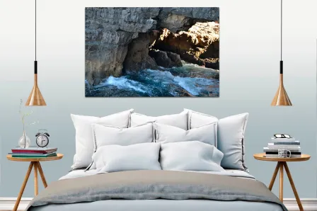 Pintura de paisagem rochosa