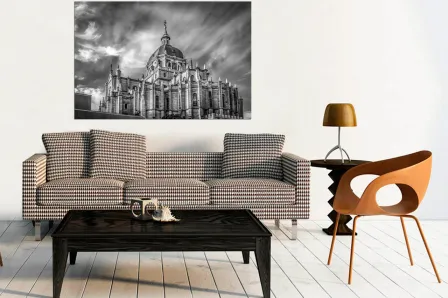 Pintura da Catedral de Almudena em Madrid