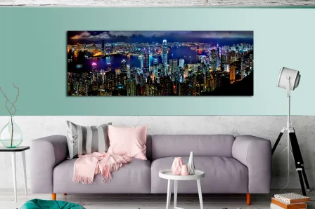 Pintura moderna da cidade
