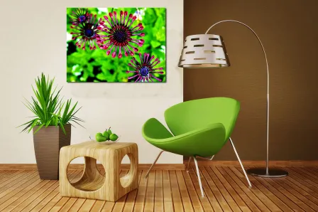 Pintura de flor roxa