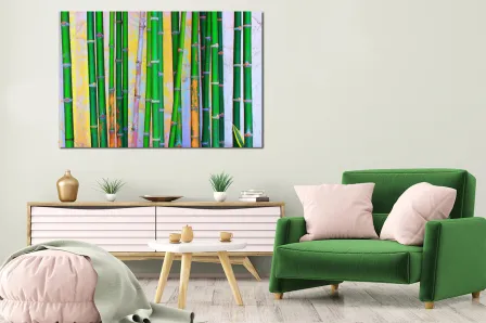 Moldura de bambu