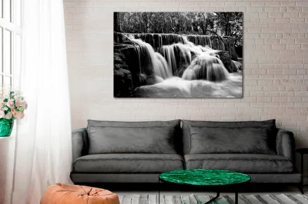 Cachoeira pintura de paisagem