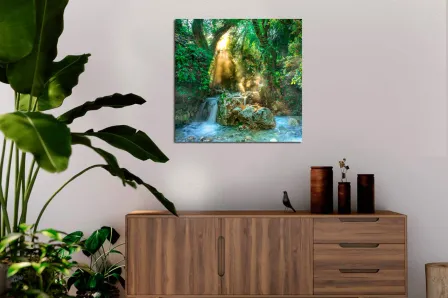 Pintura da natureza exuberante