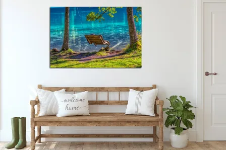 Pintura de paisagem para descanso