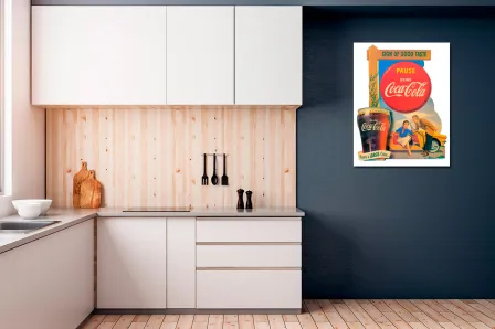 Caixa de publicidade da Coca-Cola