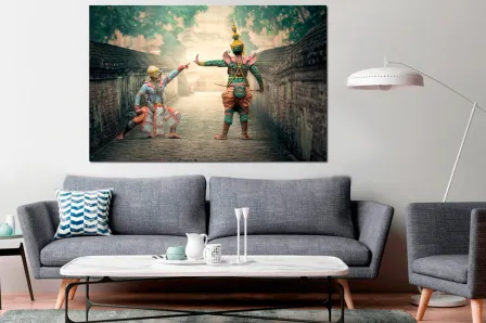 Pintura de danças étnicas
