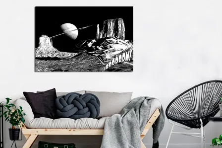 Pintura lunar em quadrinhos