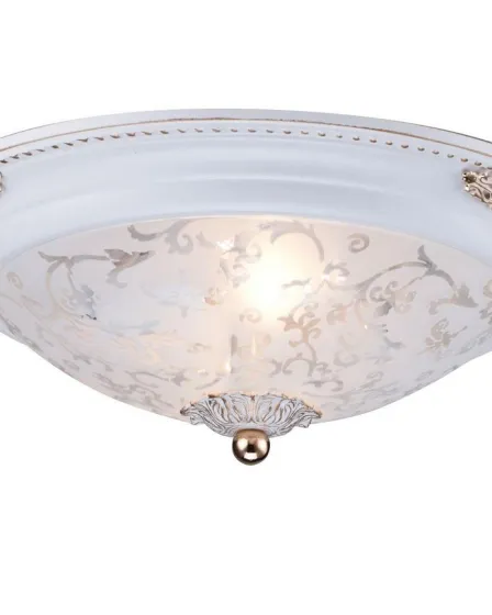 Plafon Diametrik Branco com Dourado